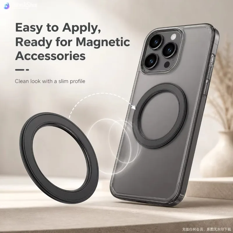 Phone Accessories Holder Car - MagSafe 호환 강력 자석 링형 휴대폰