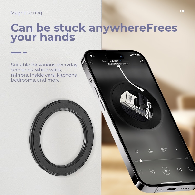 맥세이프 강력 자석 링 폰 홀더 스탠드 접착식 자석 벽 - Phone Accessories Holder Car 리뷰 및 가격
