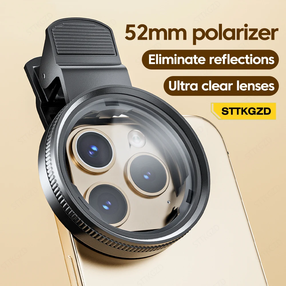 새로운 52mm CPL 휴대폰 렌즈 필터 렌즈 클립 카 - Phone Accessories Useful 리뷰 및 가격
