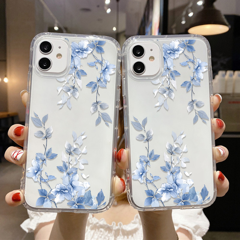 블루 플라워 투명 폰 케이스 아이폰 15 프로 맥스 1 - Apple Iphone 15 리뷰 및 가격