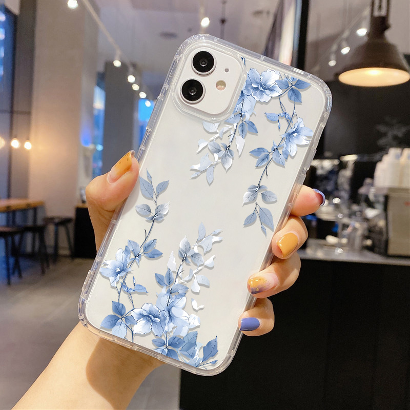 블루 플라워 투명 폰 케이스 아이폰 15 프로 맥스 1 - Apple Iphone 15 리뷰 및 가격